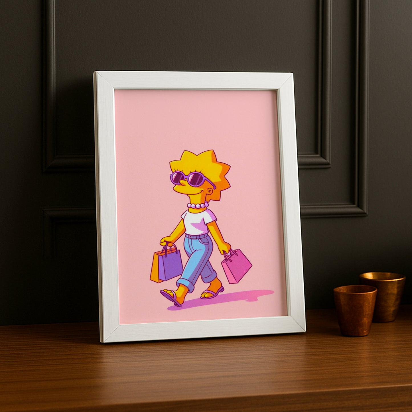 Cadre Photo Les Simpsons - Lisa Simpson Shopping