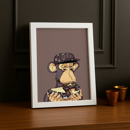 Cadre photo Bayc Ape Nike Air Force 1 x Louis Vuitton