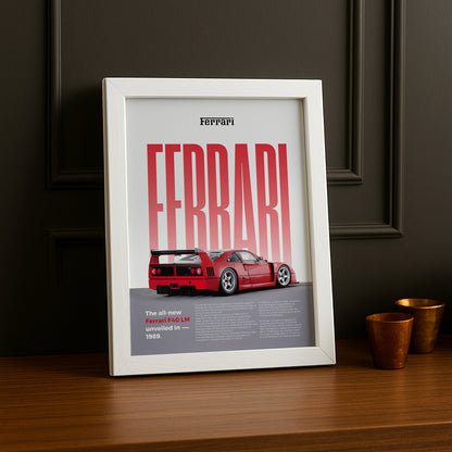 Poster Voitures - Ferrari F40 LM