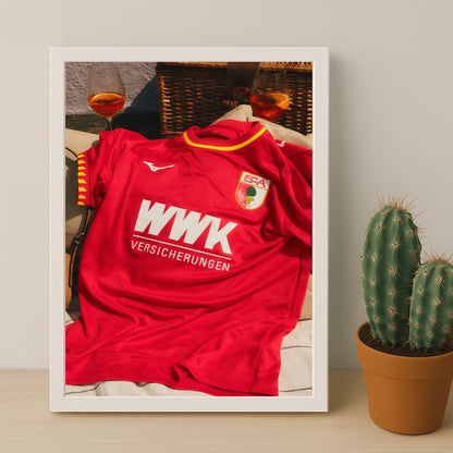 Poster Maillot Football - Augsburg Kit 25-26