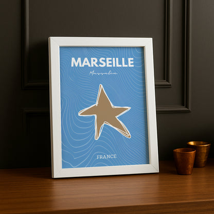 Olympique de Marseille Étoile - Poster