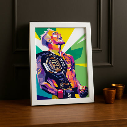 Cadre photo UFC - Illustration de Charles Oliveira