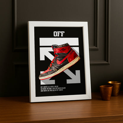 Cadre photo Off-White Air Jordan 1 Chicago