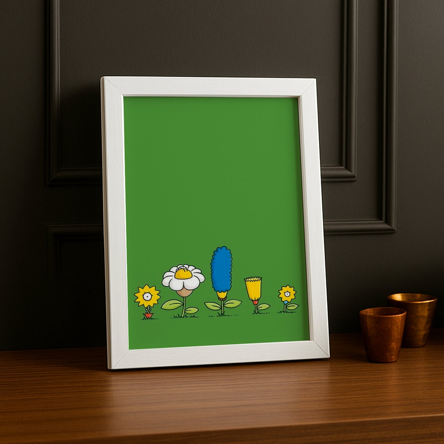Cadre Photo Les Simpsons - Flowers Family