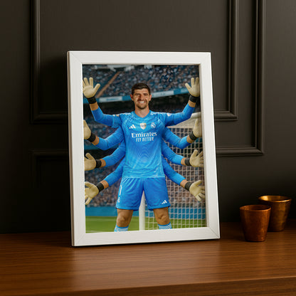 Cadre Photo Thibaut Courtois Real Madrid – Affiche HD Encadrée Papier Premium