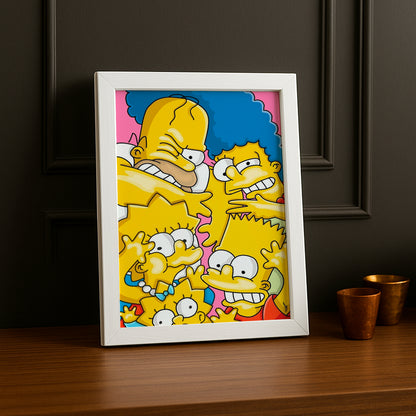 Cadre Photo Les Simpsons - Vitre