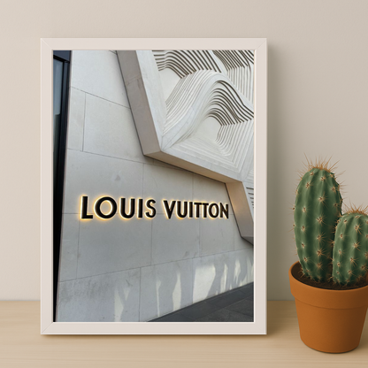 Cadre photo Louis Vuitton devanture