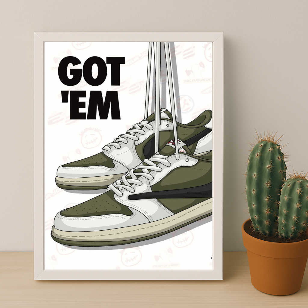 Poster Nike Travis Scott Olive Got'Em