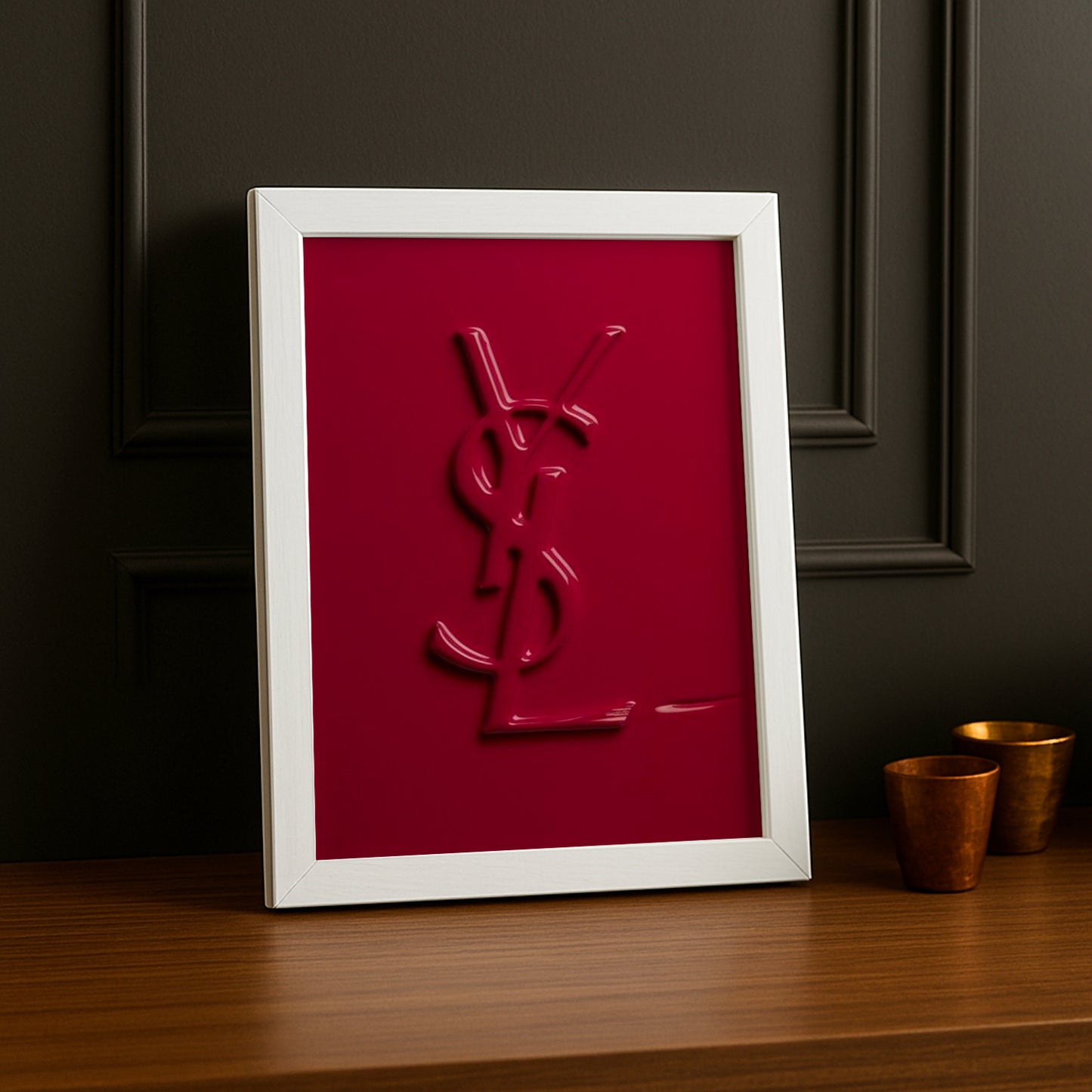 Cadre photo Yves Saint Laurent - Red Logo