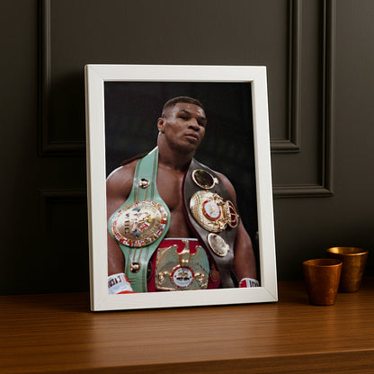 Cadre Photo Boxe - Mike Tyson Ceinture