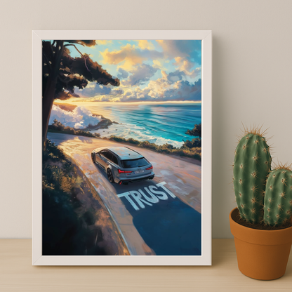 Audi RS6 Gris nardo - Poster