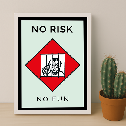 Monopoly No Risk No Fun - Cadre photo