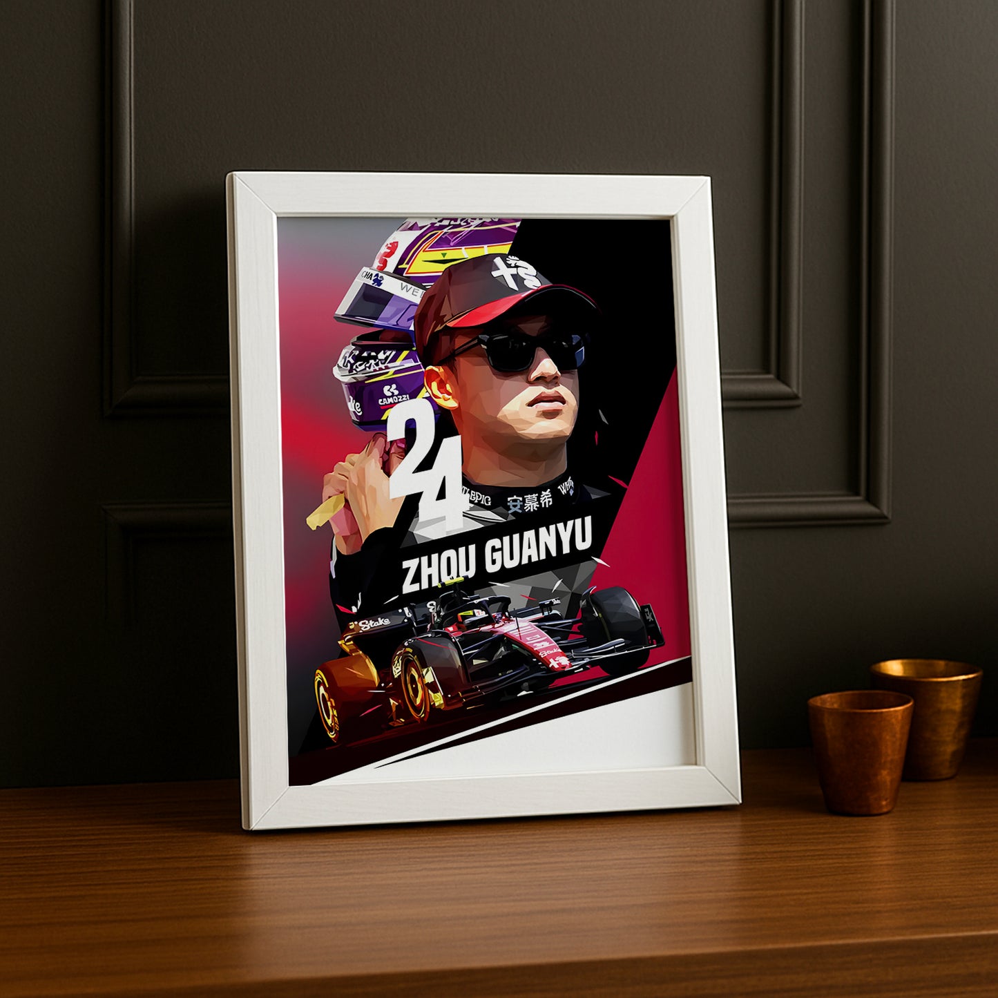 Cadre photo Zhou Guanyu Formule 1