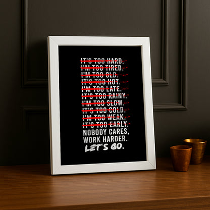 Cadre photo Motivation - Work Harder