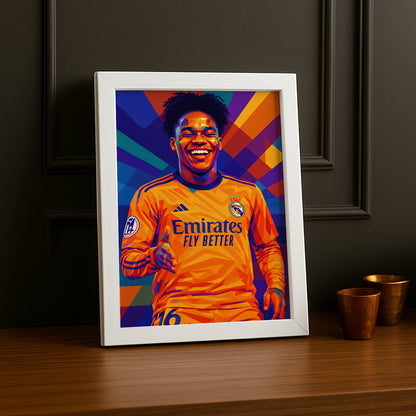 Cadre Photo Endrick Real Madrid – Affiche HD Encadrée Papier Premium