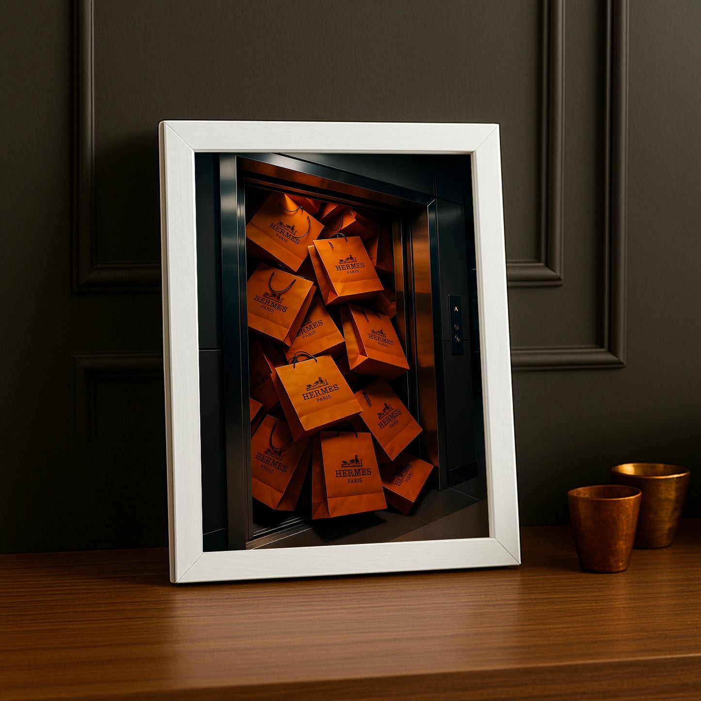 Cadre photo Hermès - Ascenseur Sac