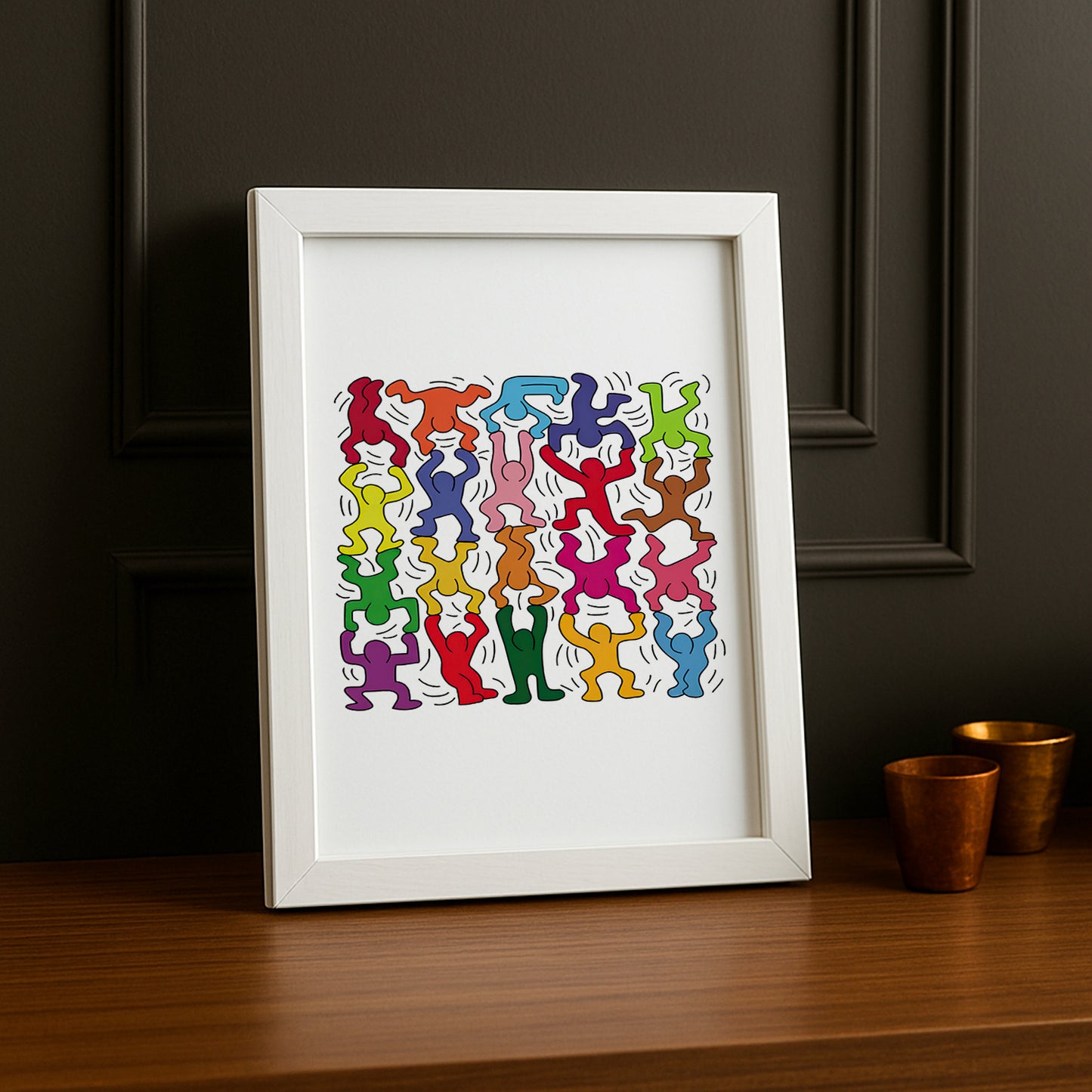 Cadre photo Keith Haring