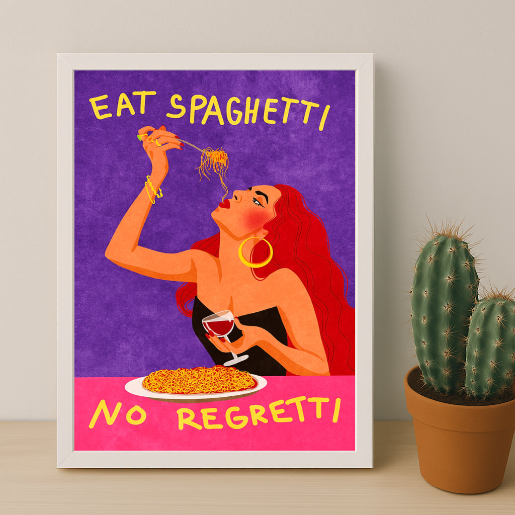 Cadre photo Citation - Eat Spaghetti