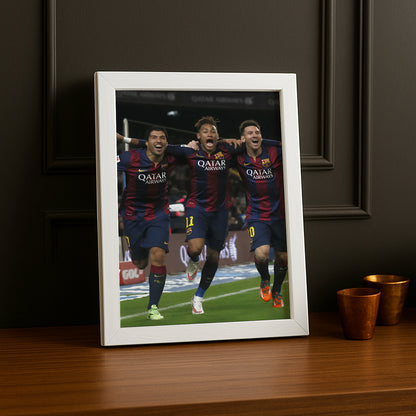 Cadre photo Messi, Suarez, Neymar (MSN)