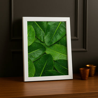 Poster Naturel - Feuille verte