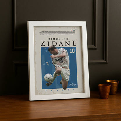 Cadre photo de Zinédine Zidane