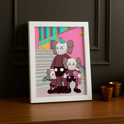 Poster Kaws illustration