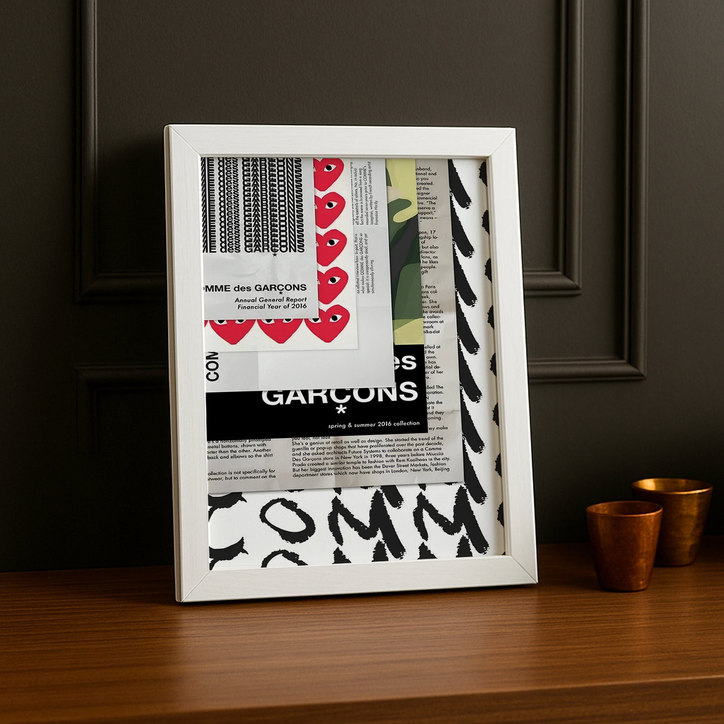 Cadre photo Comme des garçons