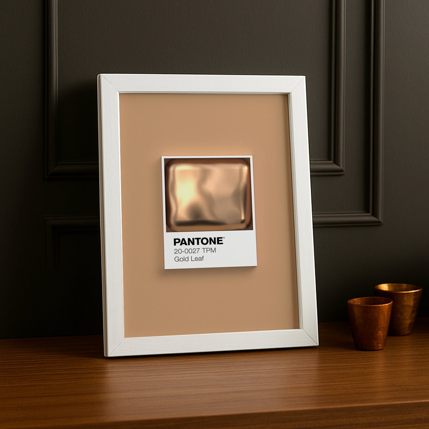 Cadre Photo Pantone Étiquette - Gold Leaf