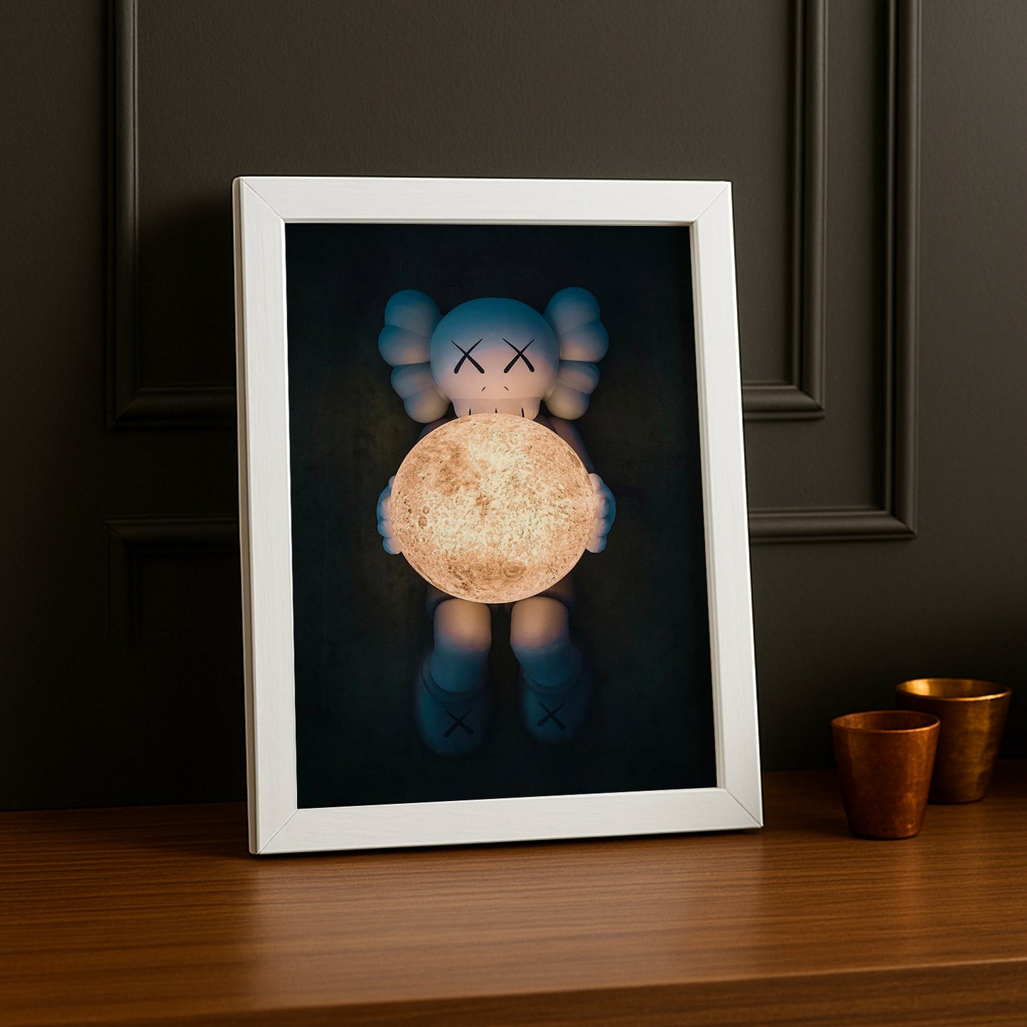 Poster Kaws - Companion Lune