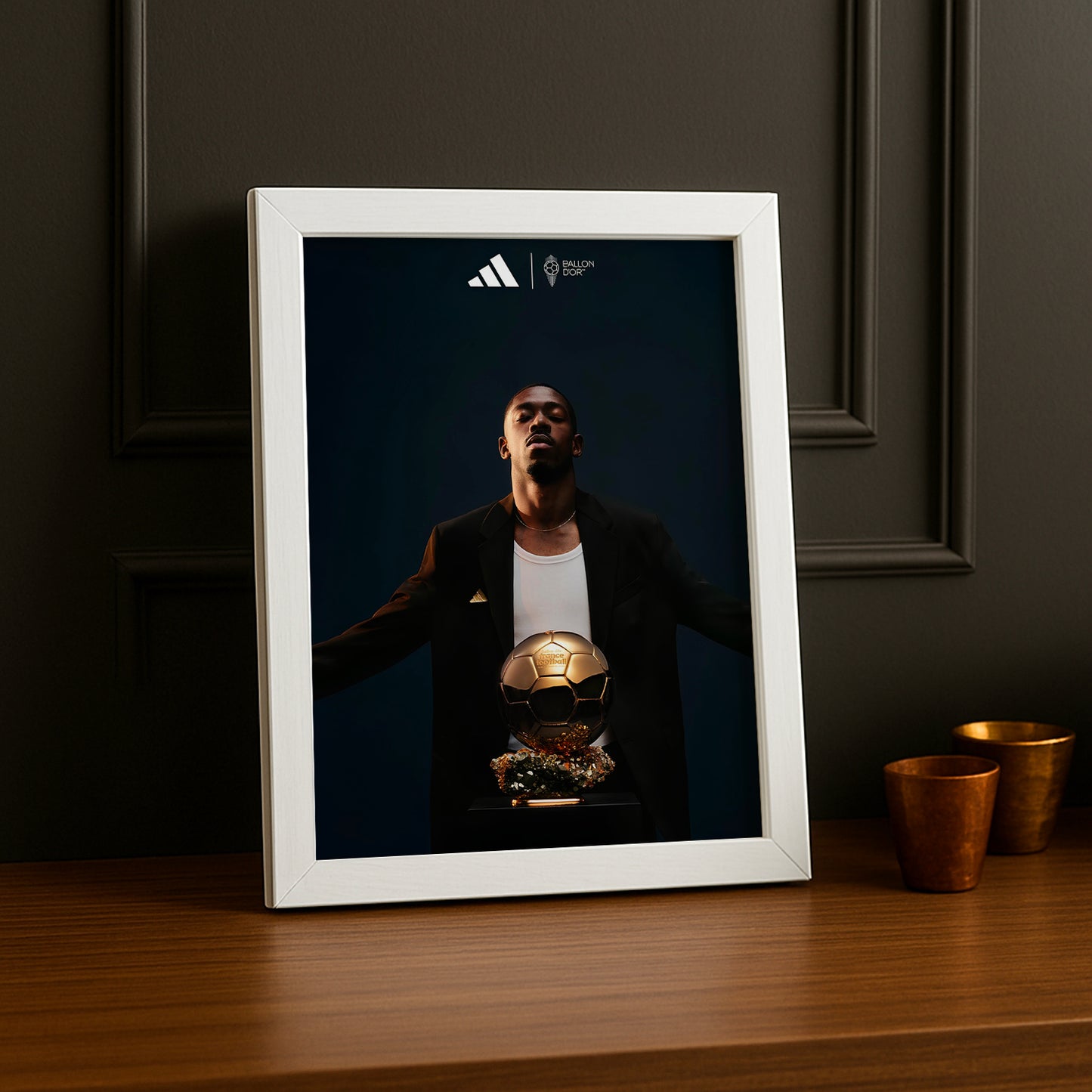 Cadre photo Ballon d'Or Ousmane Dembélé