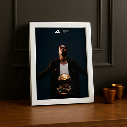 Cadre photo Ballon d'Or Ousmane Dembélé