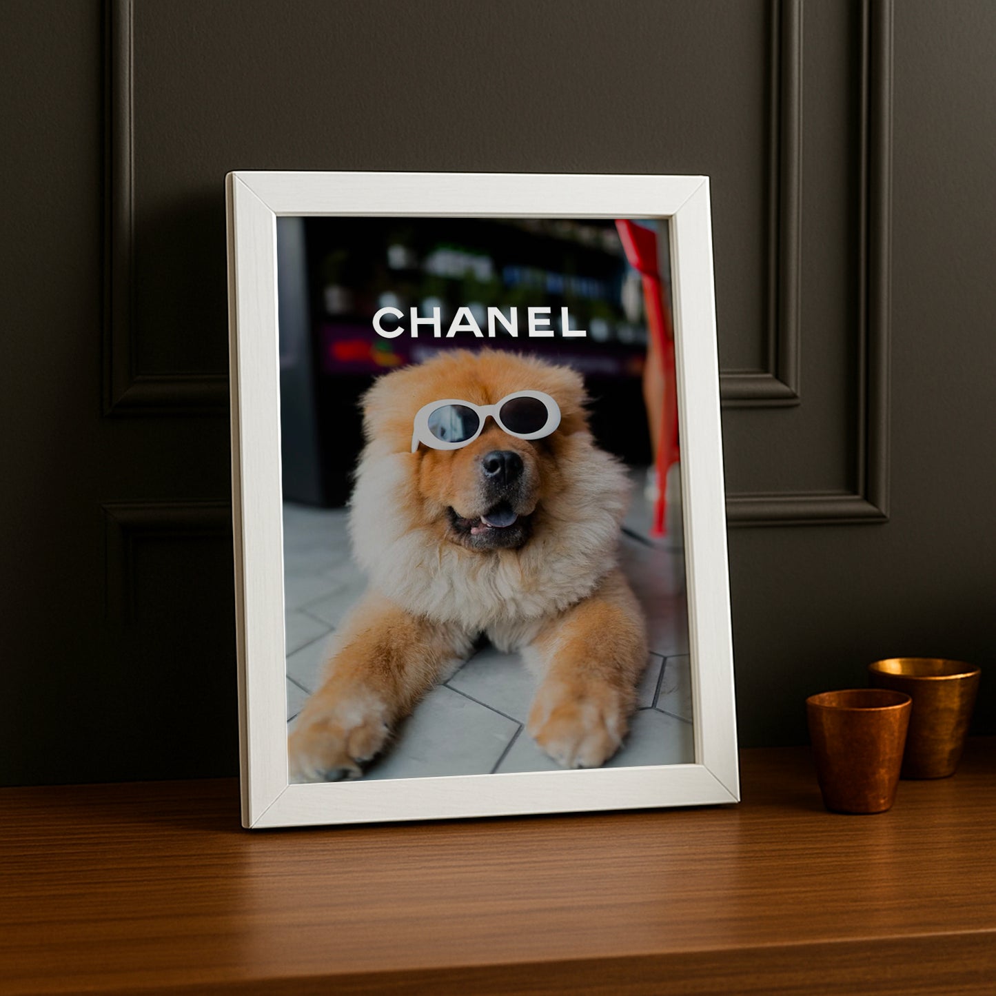 Poster Photo Chanel - Chien Cool