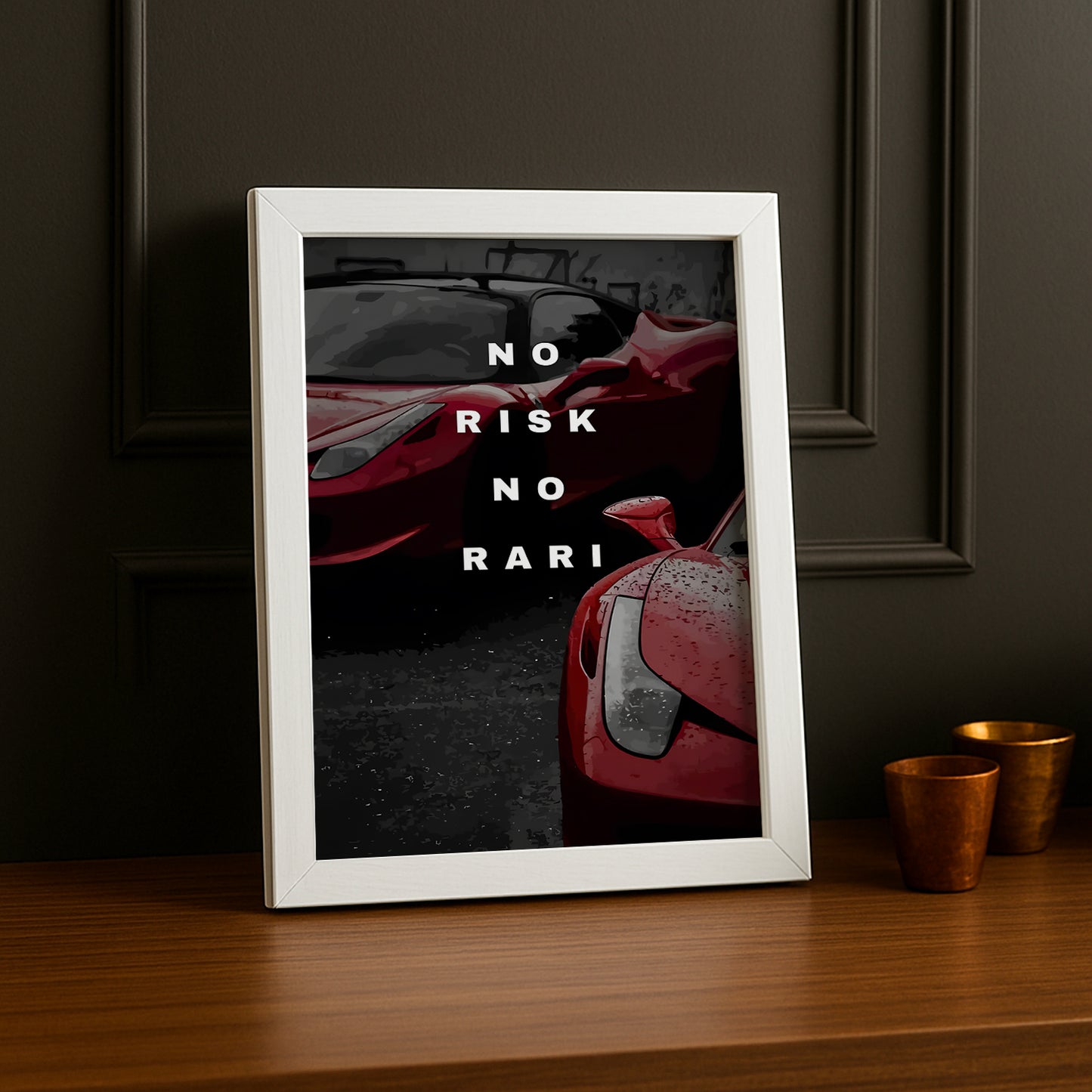 Cadre photo Motivation - No Risk, No Rari