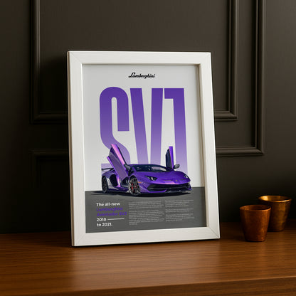 Poster Voitures - Lamborghini Aventador SVJ