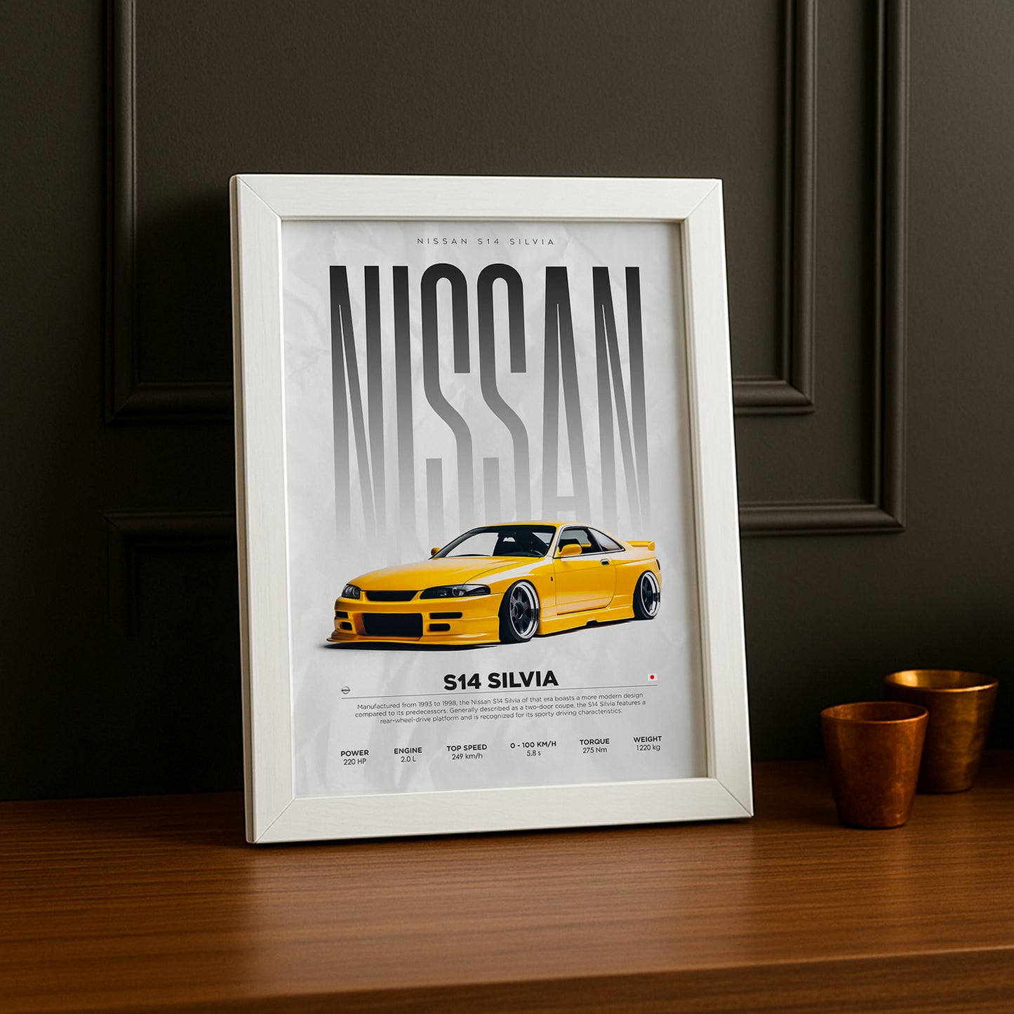 Cadre photo Nissan S14 Silvia