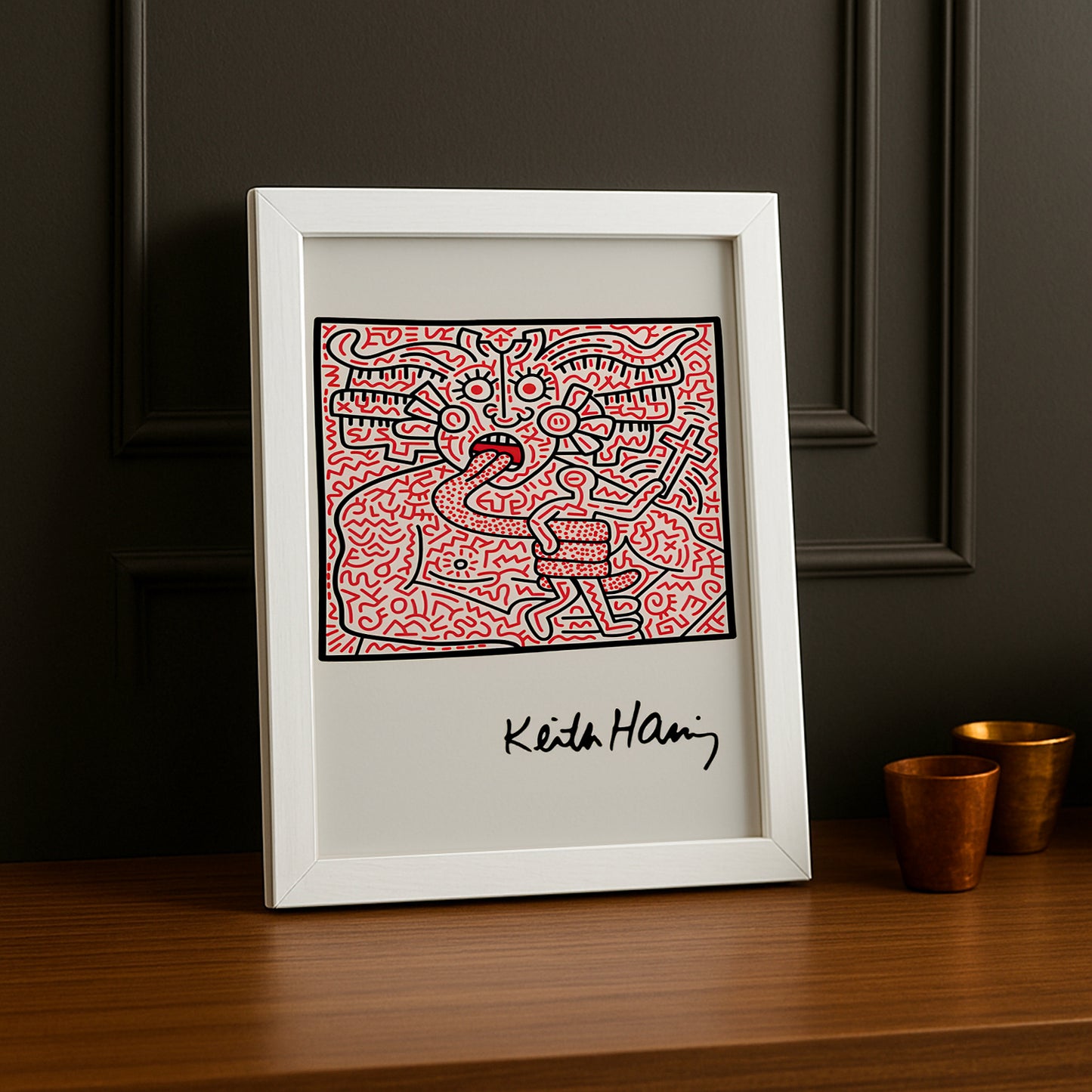 Cadre photo Keith Haring