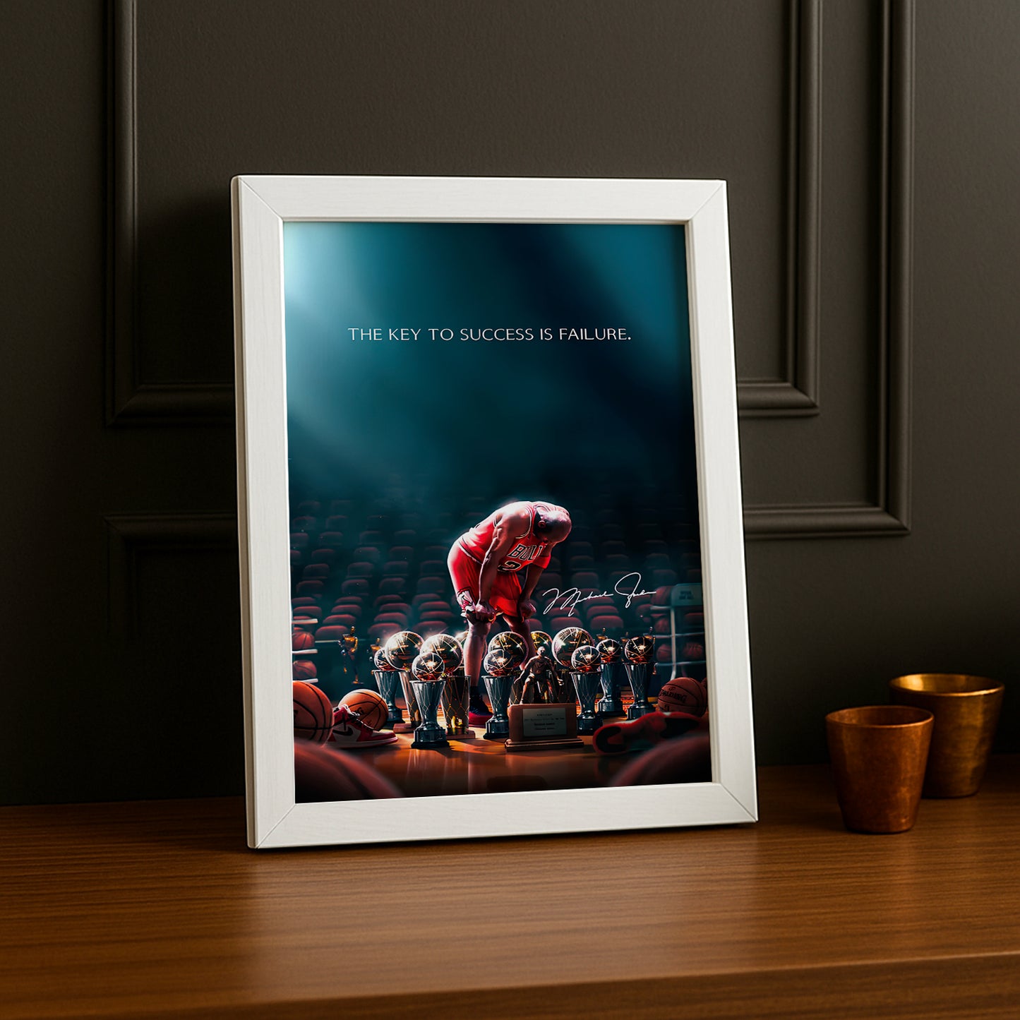 Cadre photo Motivation - Michael Jordan Citation