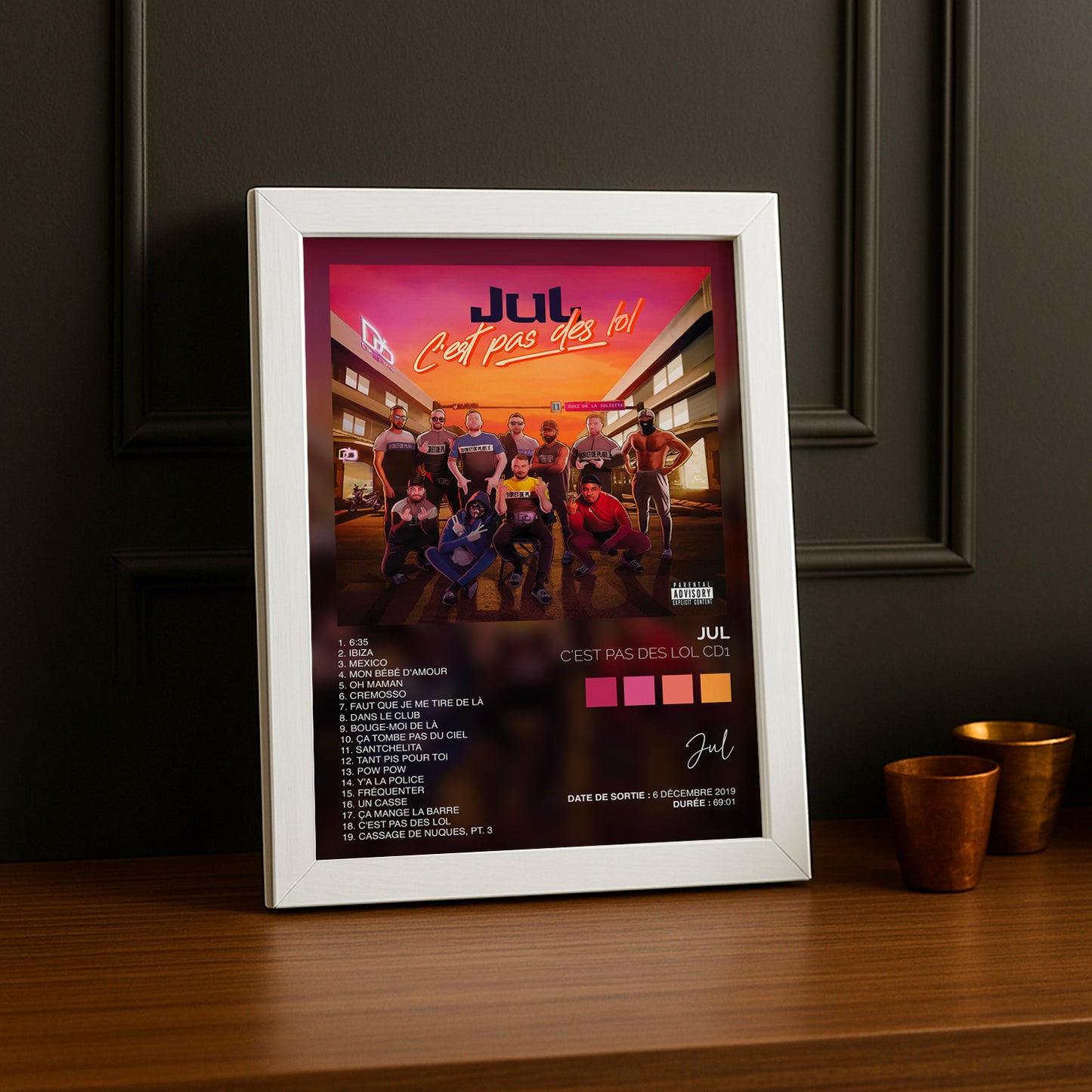 Poster Jul - Album C'est pas des LOL