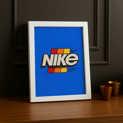 Poster Nike Just Do It Bleu