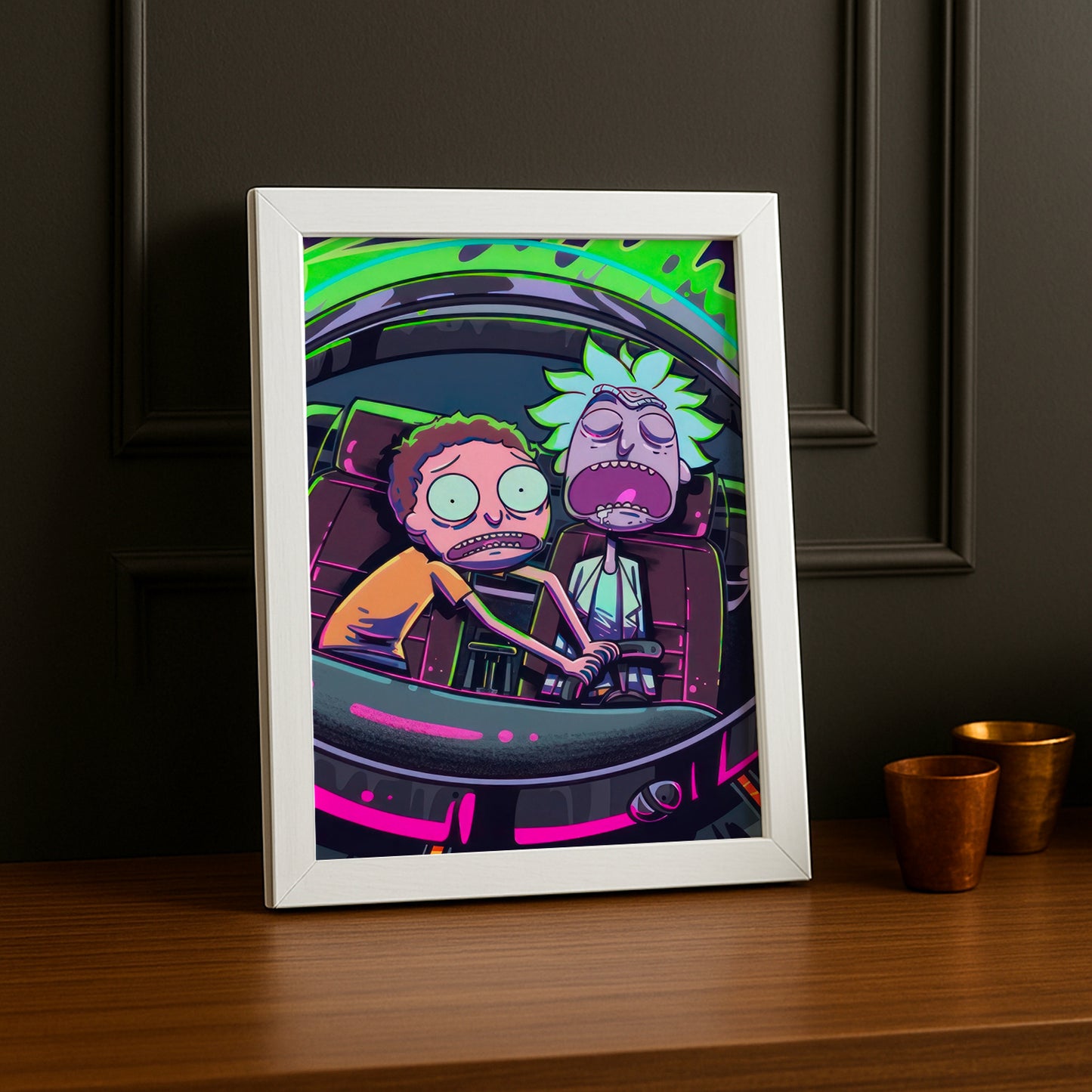 Cadre photo de Rick et Morty