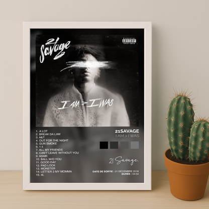 Poster 21Savage - Album I Am > I Was