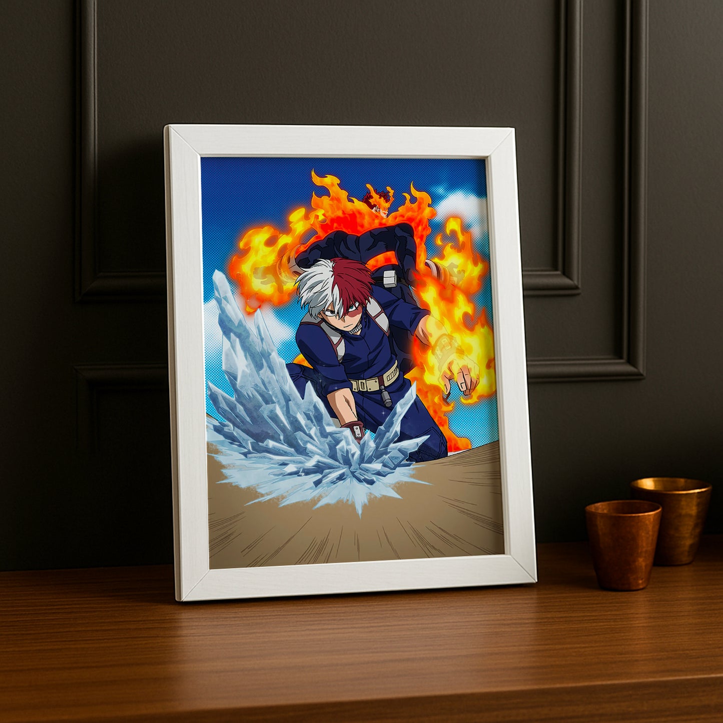 Cadre Photo My Hero Academia - Todoroki x Endeavor