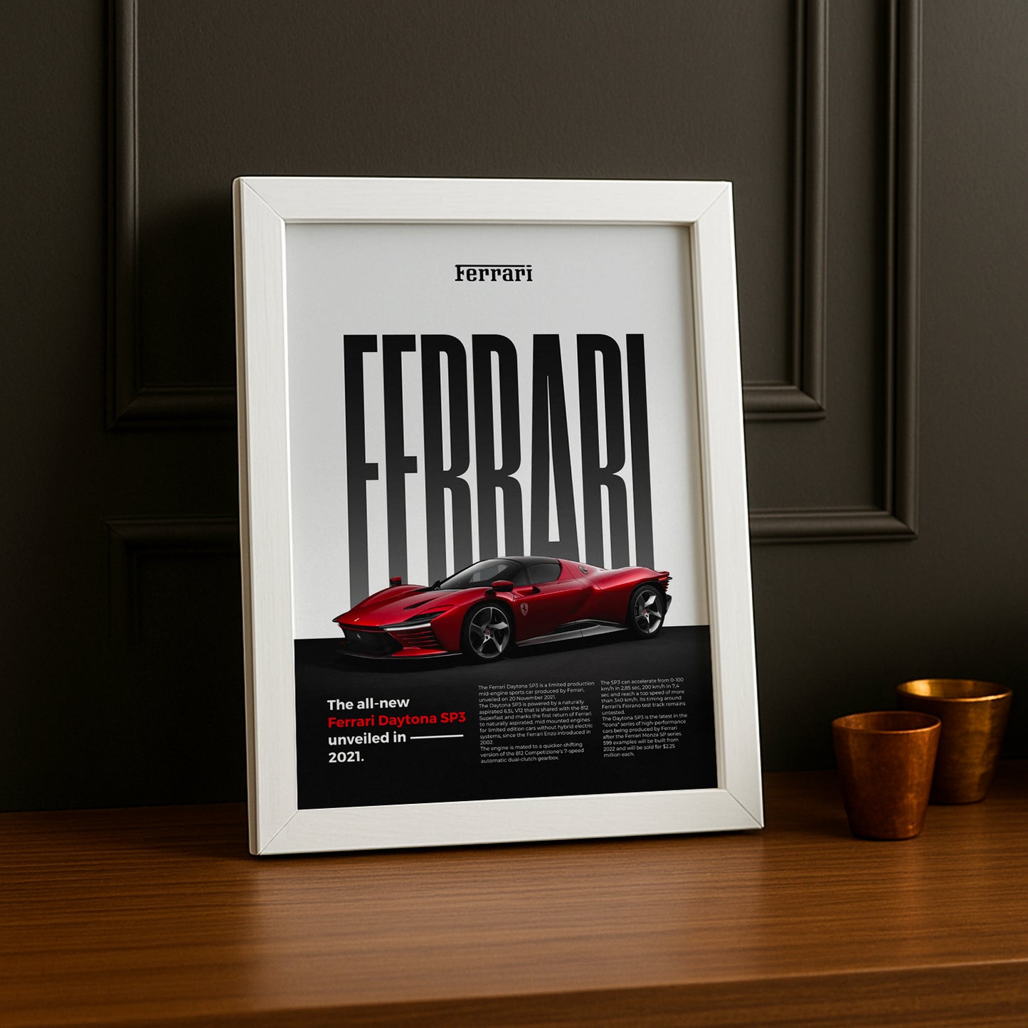 Poster Voitures - Ferrari Daytona SP3