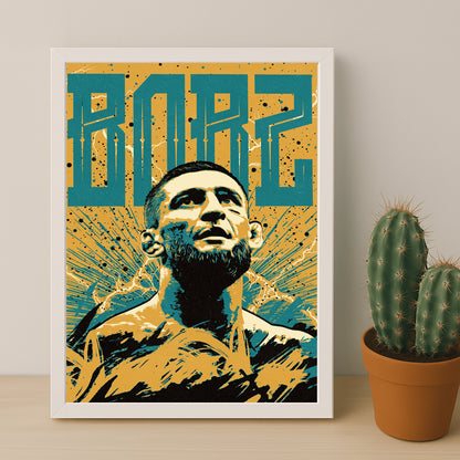Poster UFC - Khamzat Chimaev Borz Illustration