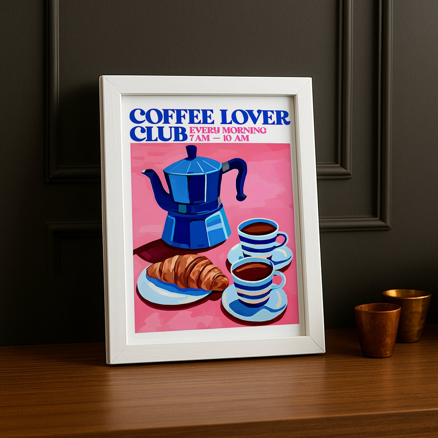 Cadre photo Coffee Lover - Club