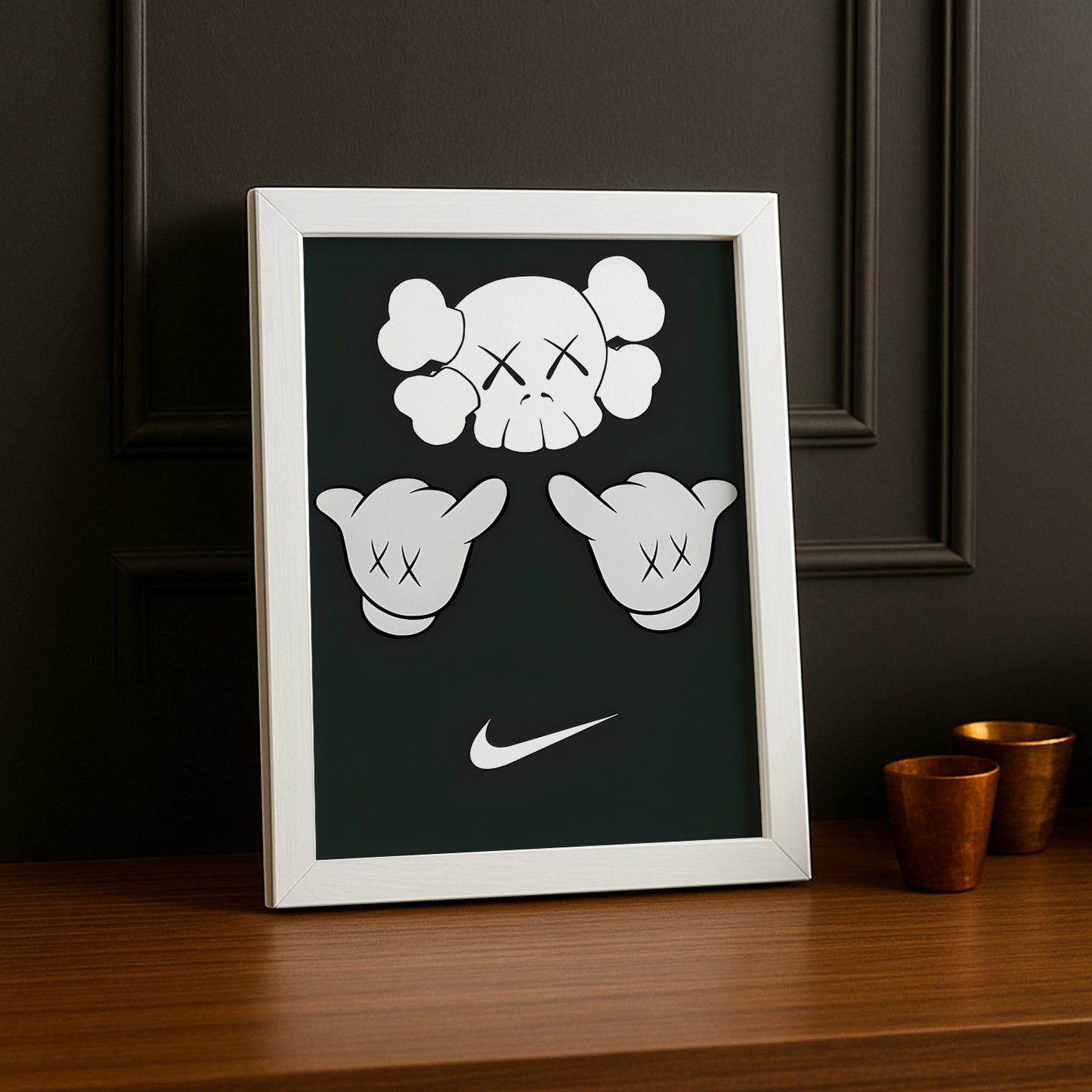 Cadre photo Kaws chill Nike