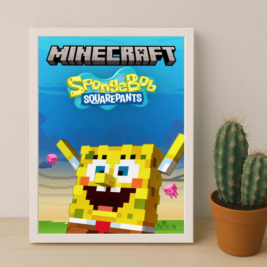 Cadre photo Minecraft - Bob l'Éponge