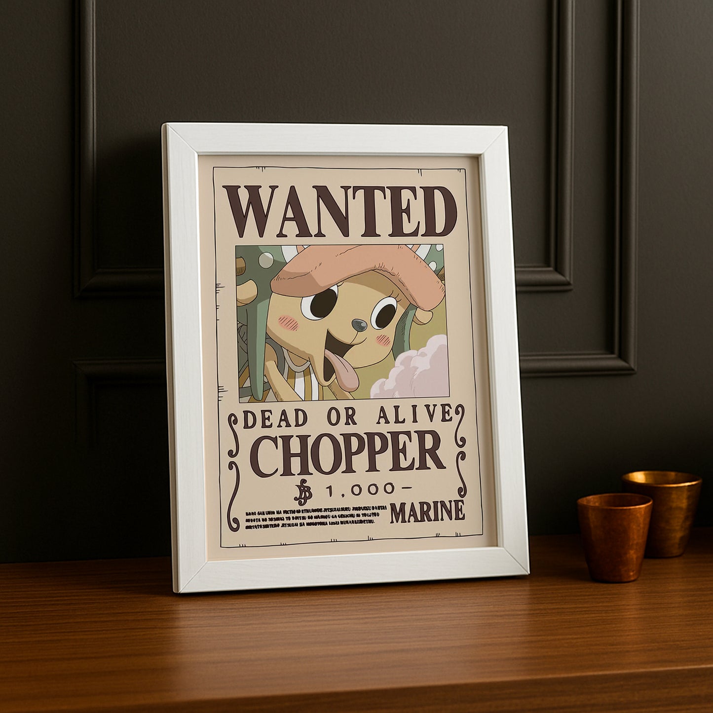 Cadre photo One Piece - Wanted Chopper