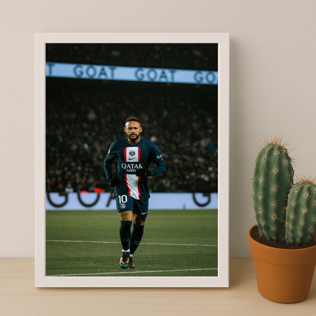 Poster encadrée Paris Saint-Germain - Neymar Junior