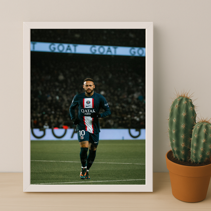 Poster encadrée Paris Saint-Germain - Neymar Junior
